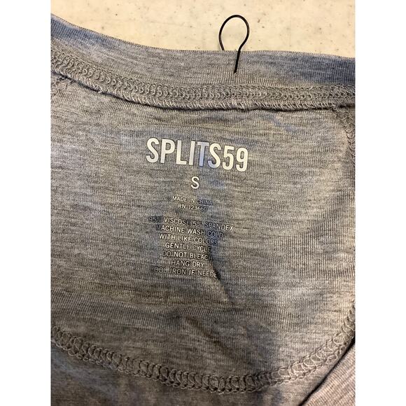 SPLITS59 Women's Small Grey Sienna Jersey Tank Top Crew Neck Active Gym O5-18 - Picture 6 of 6